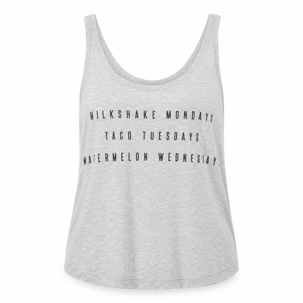 Womens UK Size 8 Fashion Union Grey Basic Tank