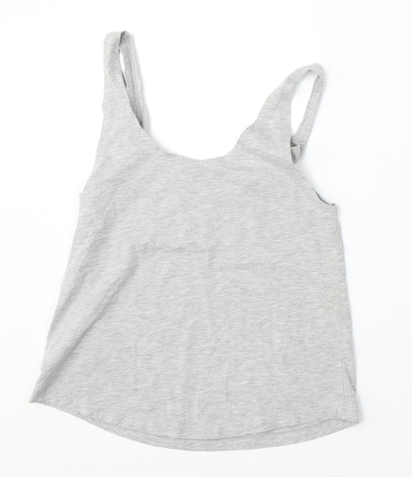 Womens UK Size 8 Fashion Union Grey Basic Tank