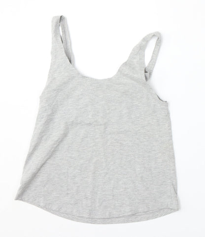 Womens UK Size 8 Fashion Union Grey Basic Tank
