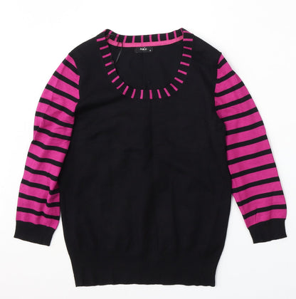 Womens UK Size 12 M&Co Black Pullover Jumper