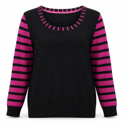 Womens UK Size 12 M&Co Black Pullover Jumper