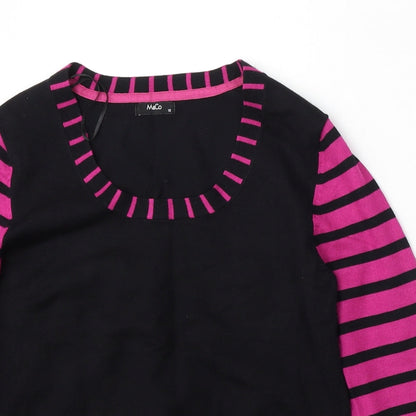 Womens UK Size 12 M&Co Black Pullover Jumper