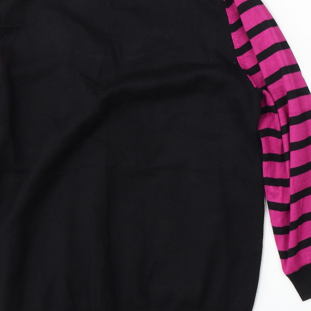 Womens UK Size 12 M&Co Black Pullover Jumper
