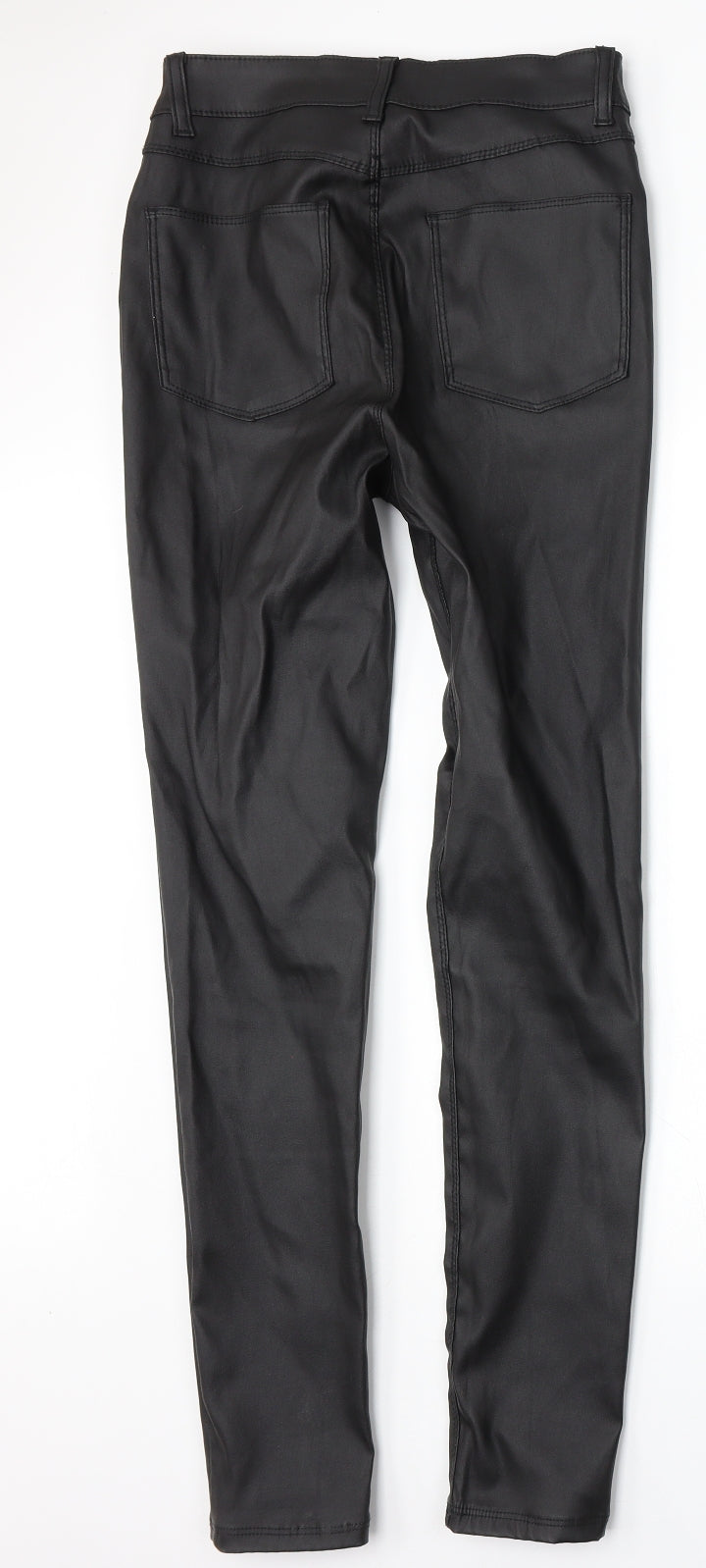 Denim & Co. Womens Black  Polyester Trousers  Size 8 L30 in Slim