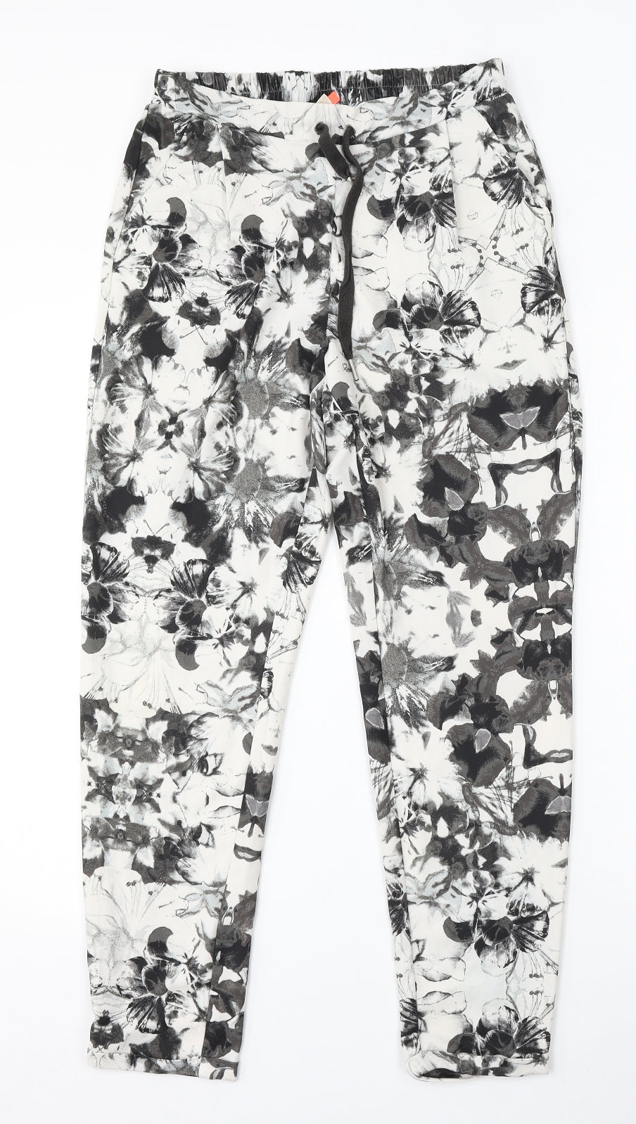 Only Womens Multicoloured Geometric Polyester Trousers  Size 8 L28 in Regular