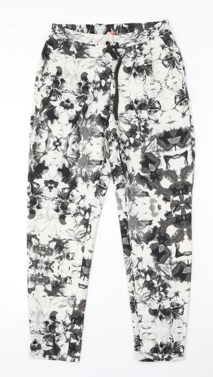 Only Womens Multicoloured Geometric Polyester Trousers  Size 8 L28 in Regular