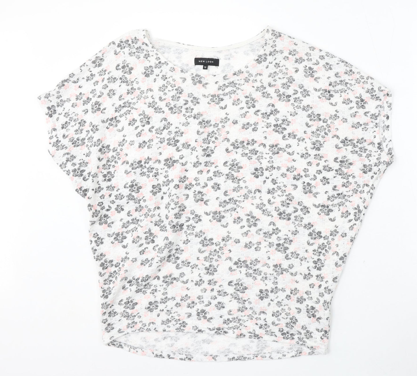 Womens UK Size 12 New Look White Pullover Jumper