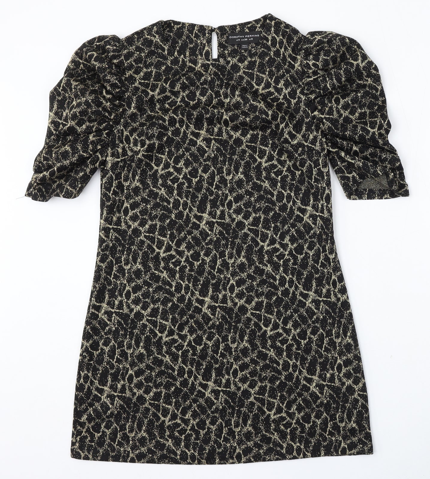 Womens UK Size 8 Dorothy Perkins Gold Pullover Jumper