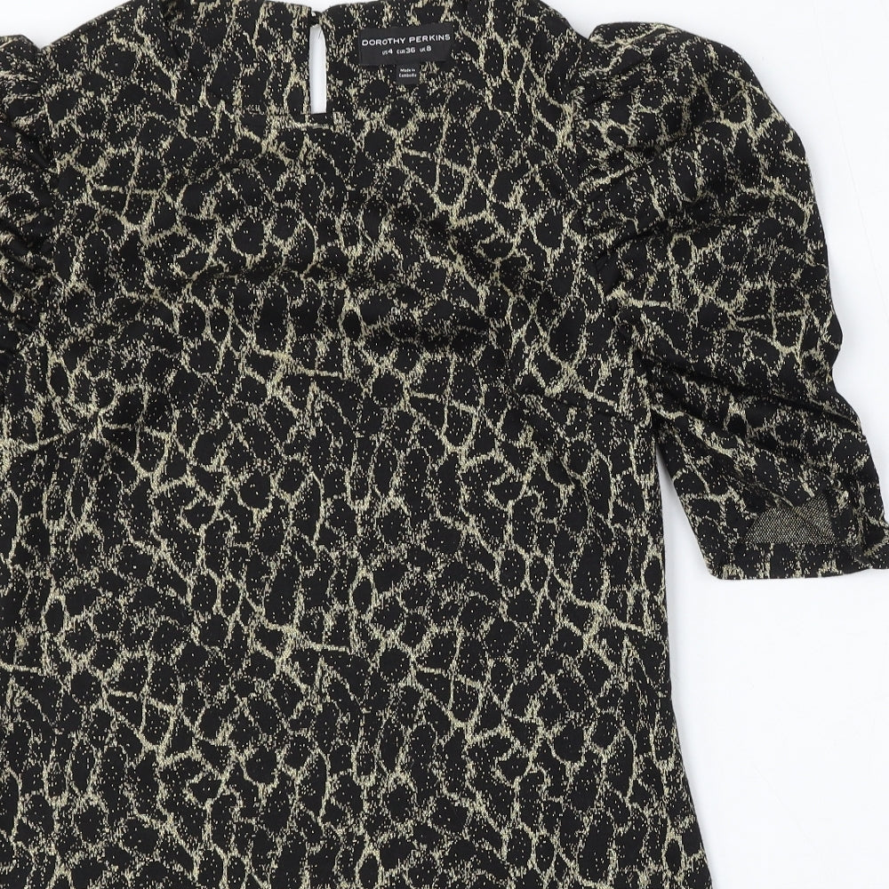Womens UK Size 8 Dorothy Perkins Gold Pullover Jumper