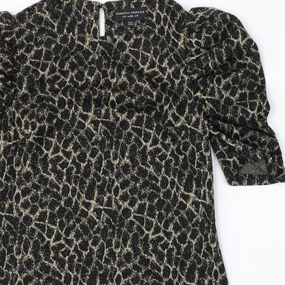 Womens UK Size 8 Dorothy Perkins Gold Pullover Jumper