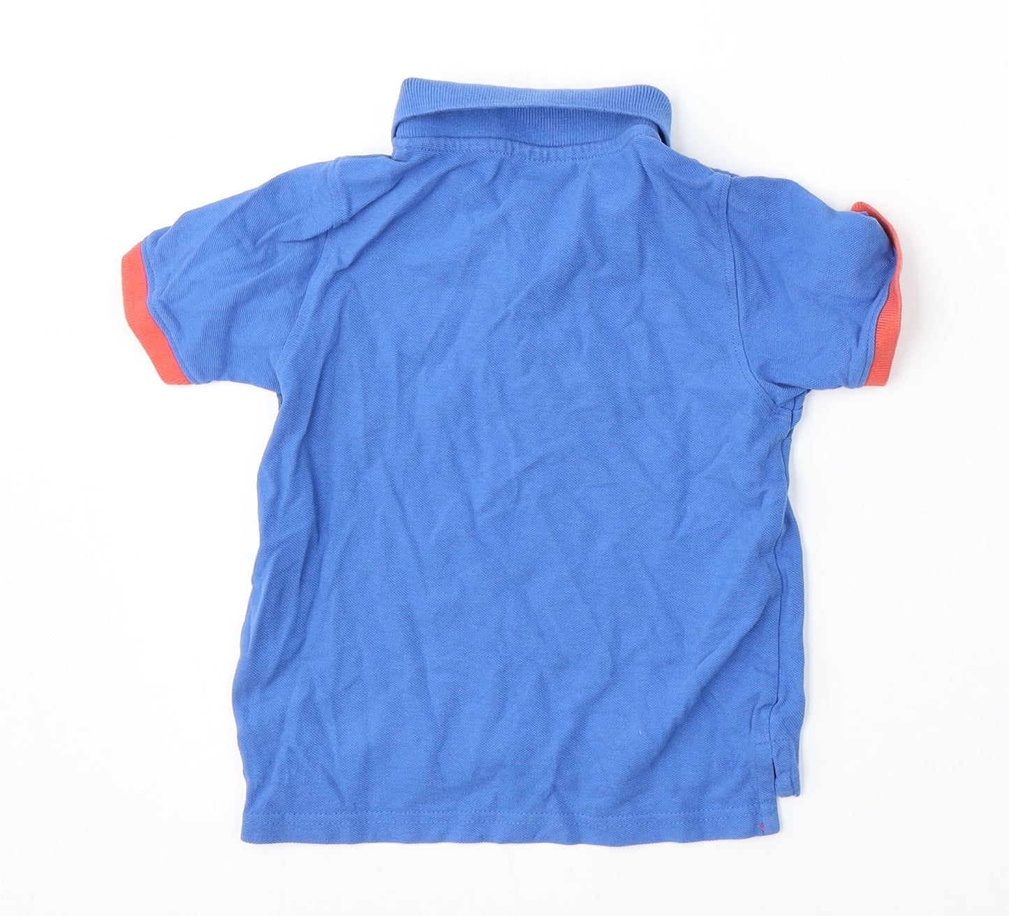 Jack Green Boys Blue  Cotton Basic Polo Size 5-6 Years Collared