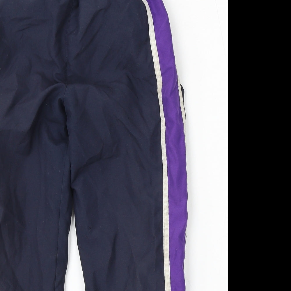 Team Colours Boys Blue  Polyester Jogger Trousers Size XS L23 in Regular