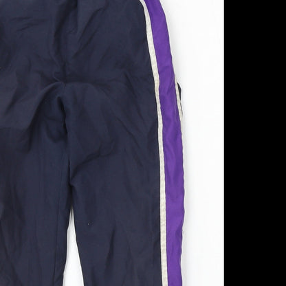 Team Colours Boys Blue  Polyester Jogger Trousers Size XS L23 in Regular