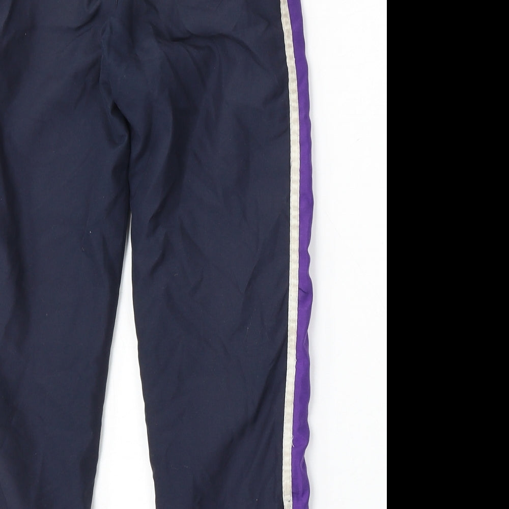 Team Colours Boys Blue  Polyester Jogger Trousers Size XS L23 in Regular
