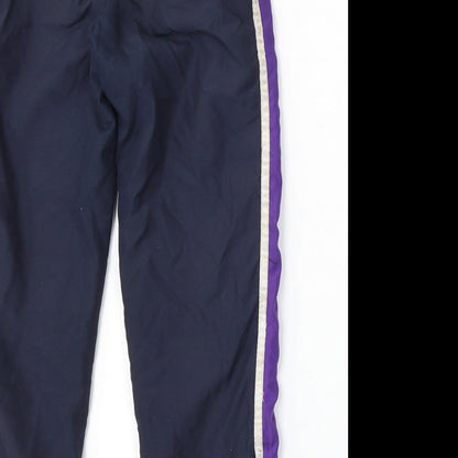 Team Colours Boys Blue  Polyester Jogger Trousers Size XS L23 in Regular