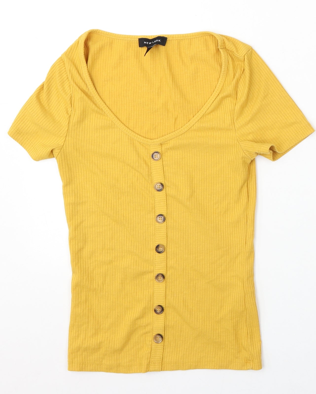 Womens UK Size 8 New Look Yellow Pullover Jumper
