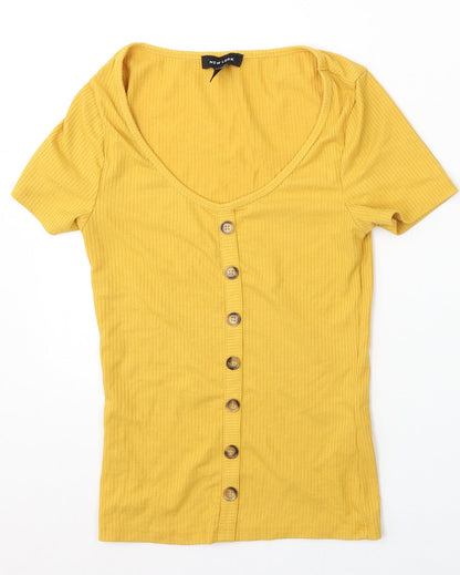 Womens UK Size 8 New Look Yellow Pullover Jumper
