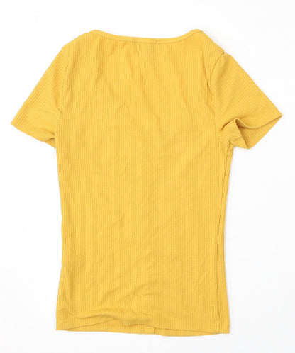 Womens UK Size 8 New Look Yellow Pullover Jumper