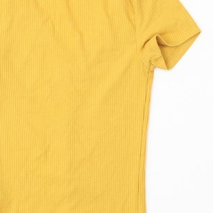 Womens UK Size 8 New Look Yellow Pullover Jumper
