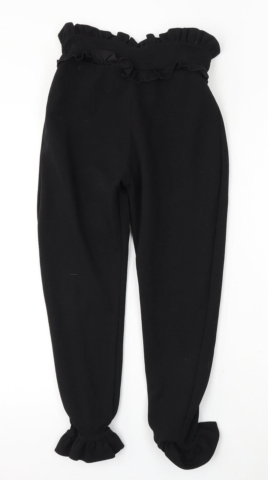 Womens UK Size 8 PRETTYLITTLETHING Regular Fit  Black Trousers