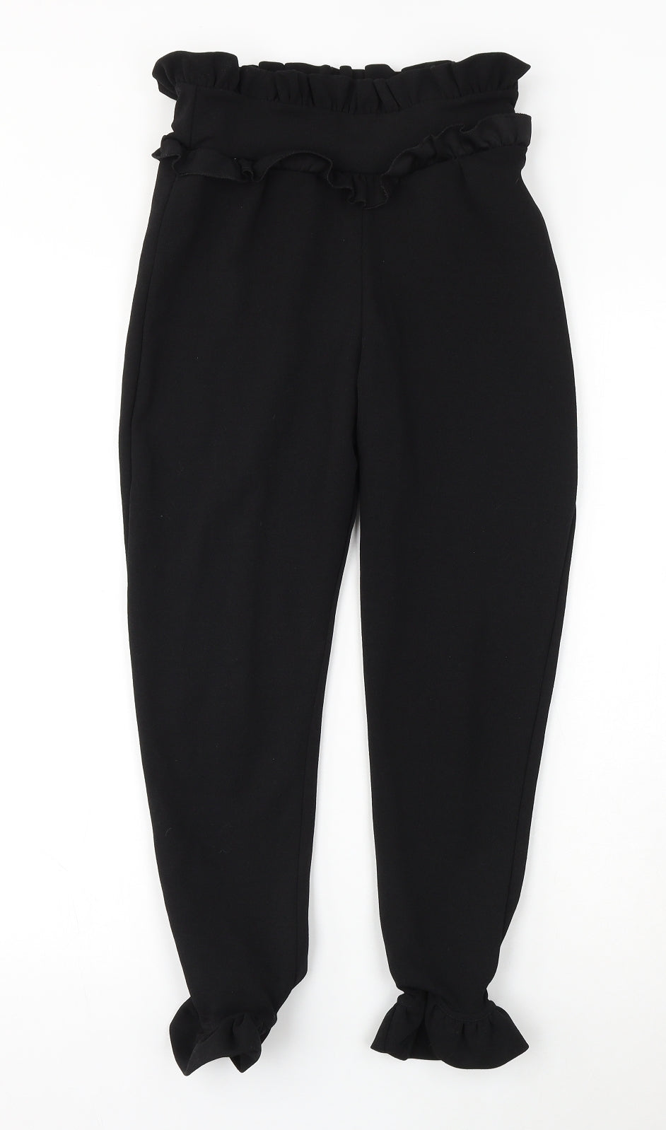 Womens UK Size 8 PRETTYLITTLETHING Regular Fit  Black Trousers