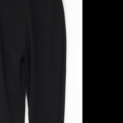 Womens UK Size 8 PRETTYLITTLETHING Regular Fit  Black Trousers