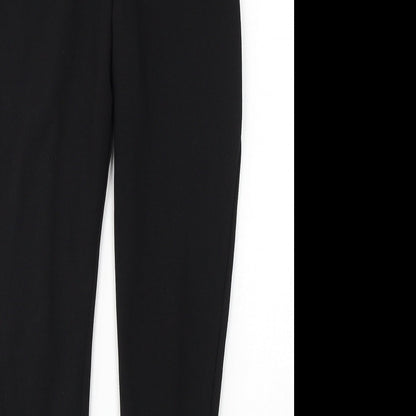 Womens UK Size 8 PRETTYLITTLETHING Regular Fit  Black Trousers