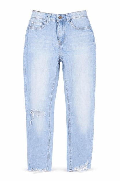 Womens UK Size 8 New Look Regular Fit Straight Blue Jeans
