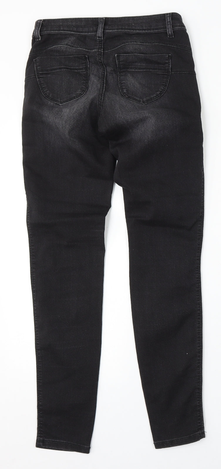 United Colors of Benetton Womens Black  Cotton Skinny Jeans Size 25 L30 in Regular