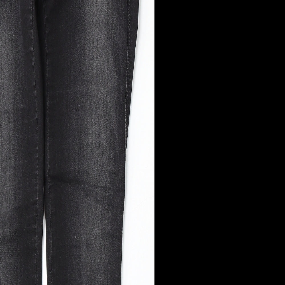 United Colors of Benetton Womens Black  Cotton Skinny Jeans Size 25 L30 in Regular