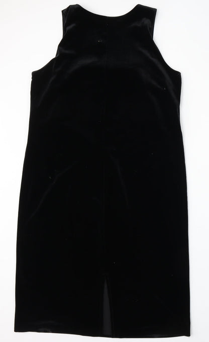 essence Womens Black  Polyester Sheath  Size 12  Round Neck