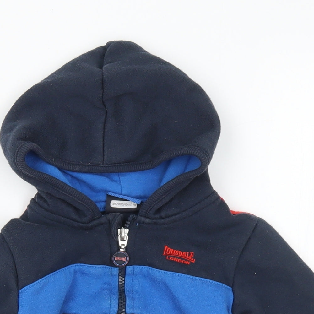Lonsdale Boys Multicoloured  Polyester Full Zip Jumper Size 6-9 Months  Zip - 6-12 months