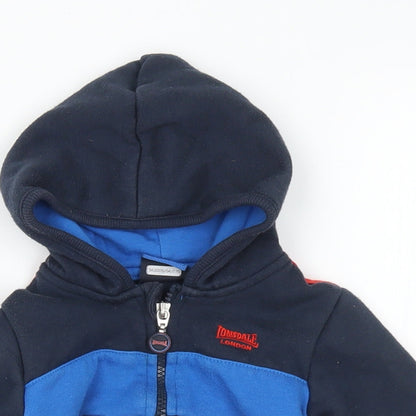 Lonsdale Boys Multicoloured  Polyester Full Zip Jumper Size 6-9 Months  Zip - 6-12 months