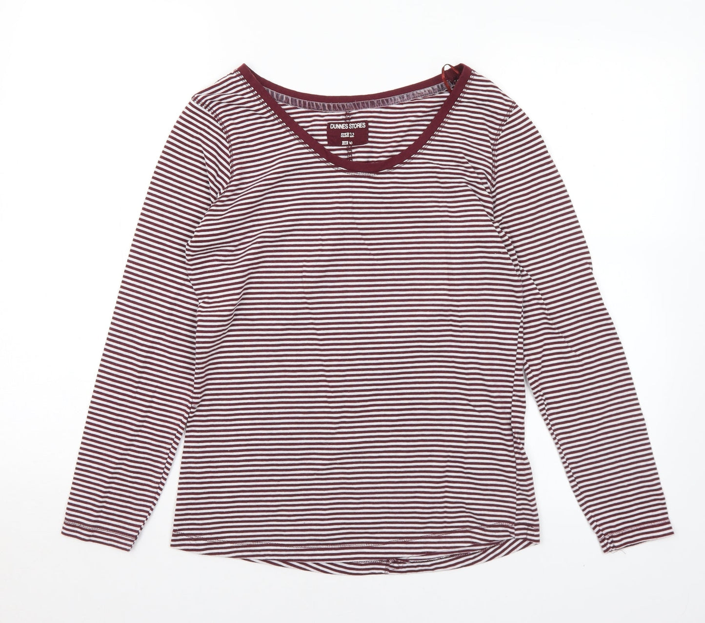 Womens UK Size 12 Dunnes Stores Purple Basic T-Shirt