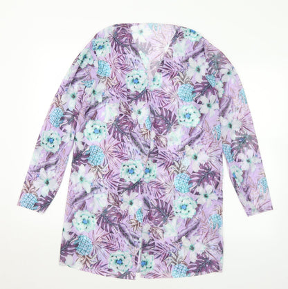 Womens UK Size L Preworn Multicoloured Kimono Blouse