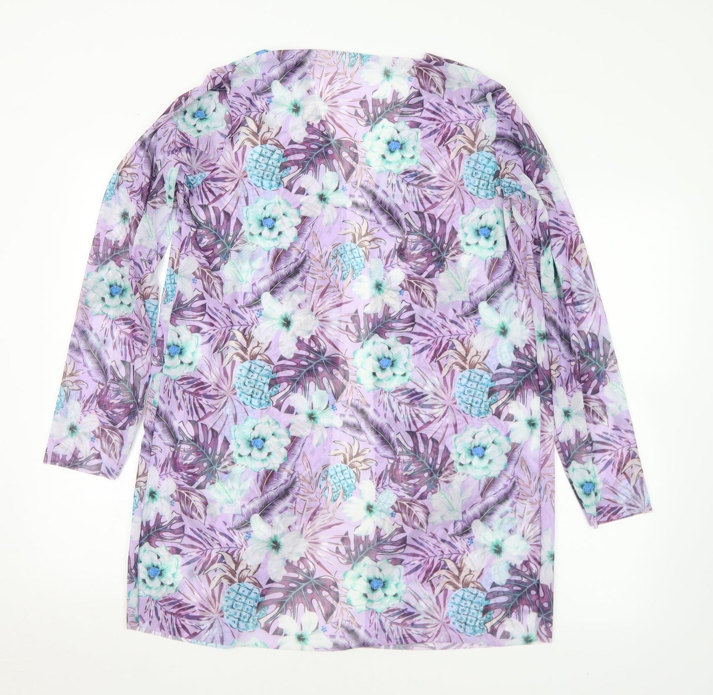 Womens UK Size L Preworn Multicoloured Kimono Blouse