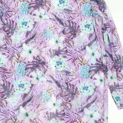 Womens UK Size L Preworn Multicoloured Kimono Blouse