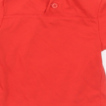 Lonsdale Baby Red  Polyester Basic T-Shirt Size 6-9 Months Crew Neck  - 6-12 months