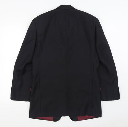 Mens UK Size 38 Scott & Taylor Regular Black Suit Jacket