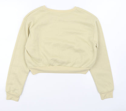 SheIn Womens Beige  Polyester Pullover Sweatshirt Size XS  Pullover