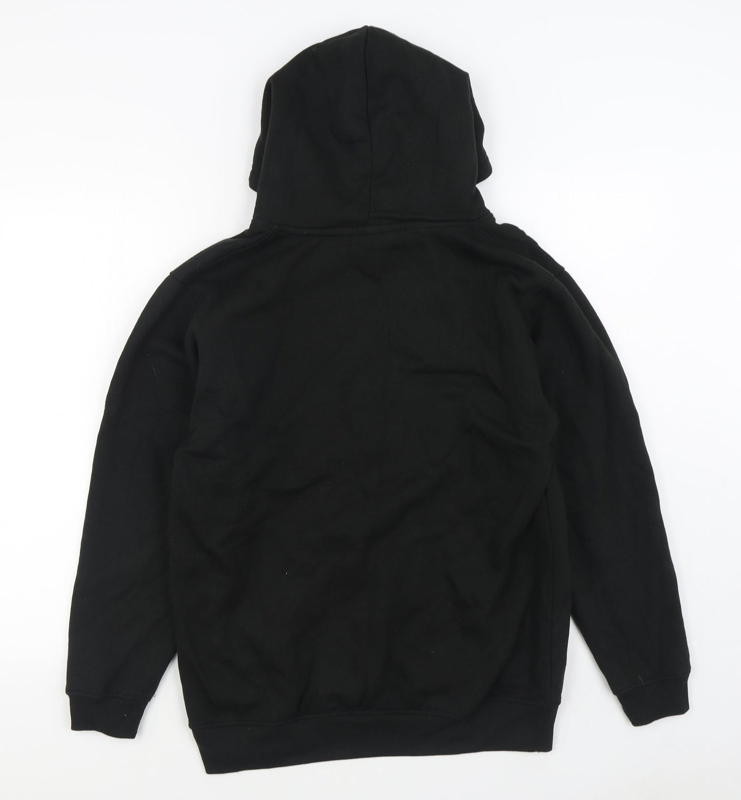 Uneek Mens Black  Cotton Pullover Hoodie Size S