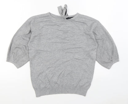 Womens UK Size 10 Dorothy Perkins Grey Pullover Jumper