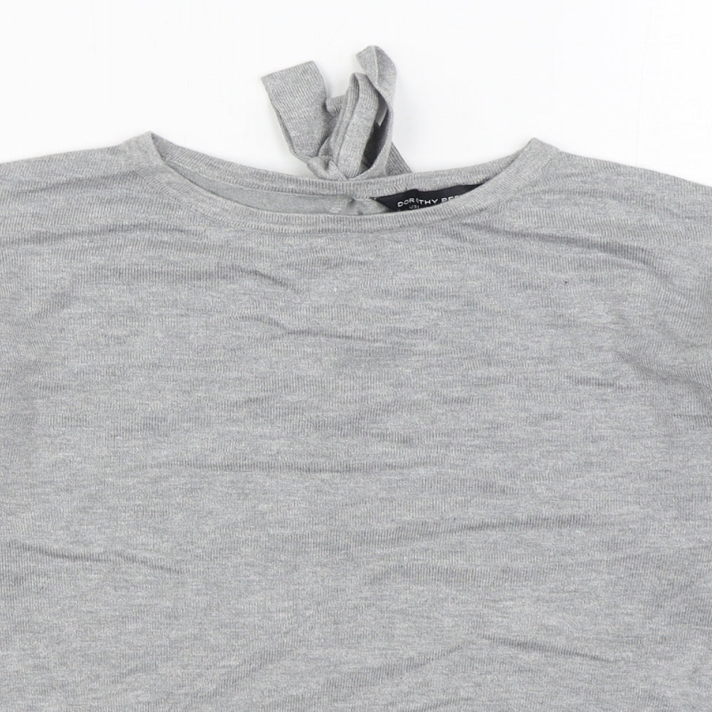 Womens UK Size 10 Dorothy Perkins Grey Pullover Jumper