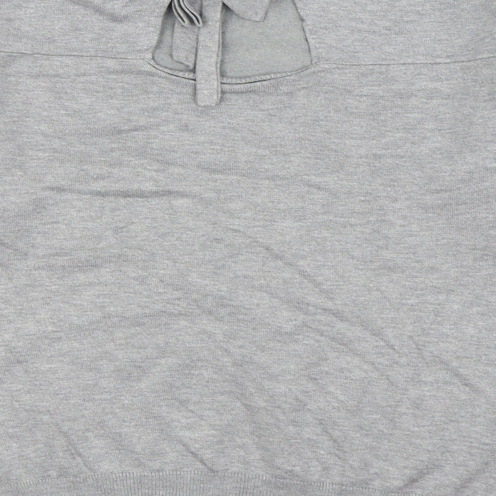 Womens UK Size 10 Dorothy Perkins Grey Pullover Jumper