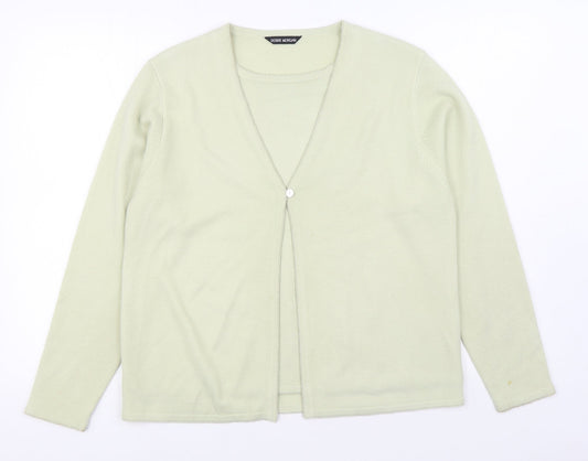 Womens UK Size S Debbie Morgan Beige Cardigan Jumper