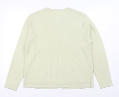 Womens UK Size S Debbie Morgan Beige Cardigan Jumper