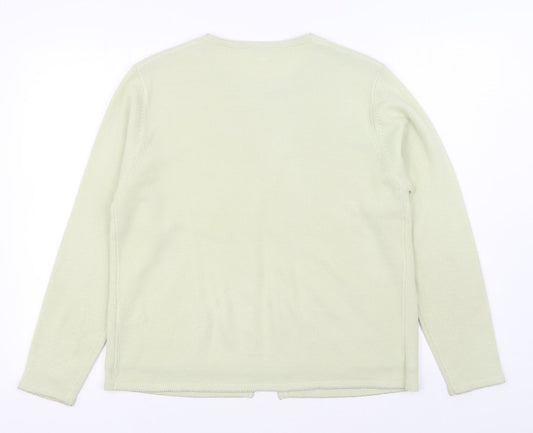 Womens UK Size S Debbie Morgan Beige Cardigan Jumper