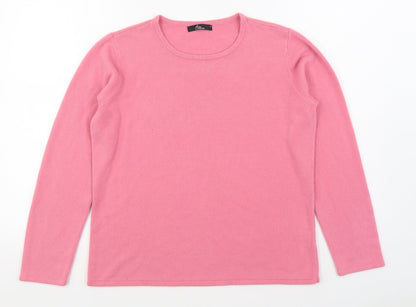 Womens UK Size M Bm Collection Pink Pullover Jumper