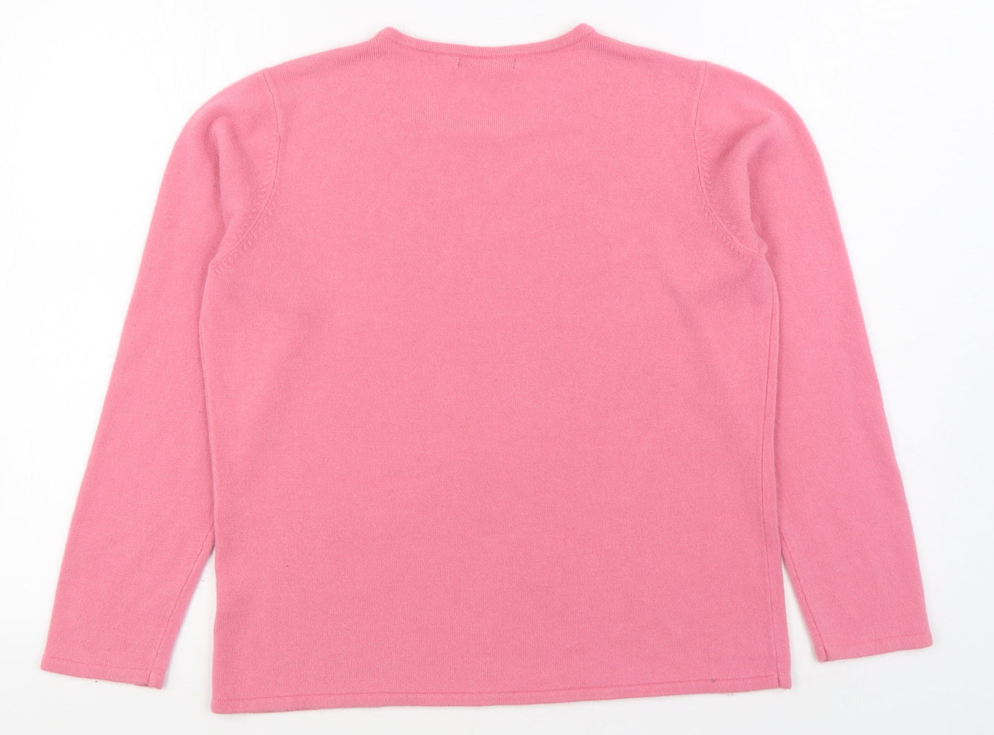 Womens UK Size M Bm Collection Pink Pullover Jumper