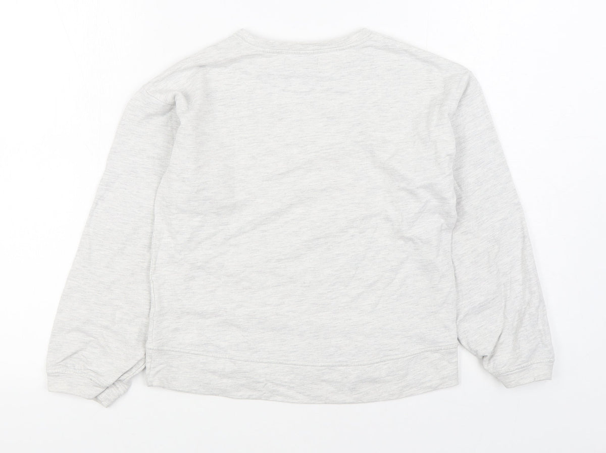 LN Womens Grey  Cotton Pullover Sweatshirt Size XS  Pullover